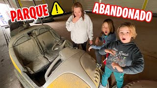 EXPLORAMOS un PARQUE de ATRACCIONES ABANDONADO en FAMILIA ¡4 años de abandono [upl. by Siriso]