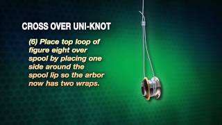 Cross Over Uni Knot  Howto Knot Series [upl. by Sanez37]