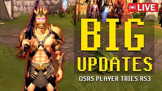 OSRS player Streams RS3  Big Updates  Quest Progression [upl. by Clotilde]