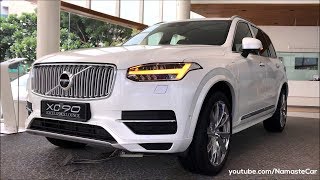 Volvo XC90 Excellence Lounge T8 Twin Engine AWD PHEV 2019  Reallife review [upl. by Attevad]