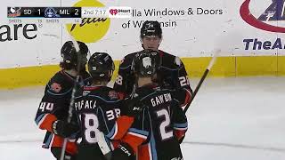 Recap San Diego Gulls at Milwaukee Admirals 130 [upl. by Amoihc]