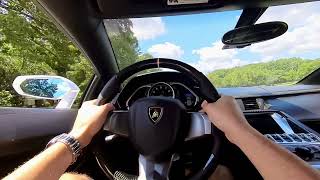 Aventador Roadster POV driving [upl. by Ogu]