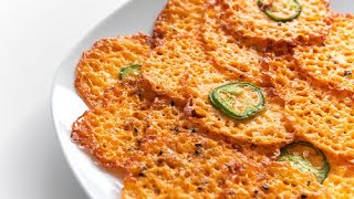 Easy Baked Cheddar Cheese Crisps [upl. by Eluk]