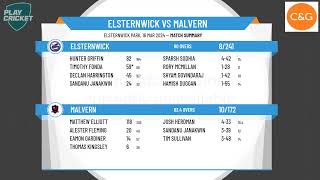 Victorian SubDistrict CA  South East 4th XI Div 2  GRAND FINAL  Elsternwick v Malvern  Day 2 [upl. by Massab]