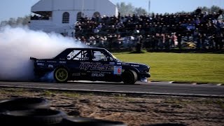 Best drift ever Alexander Granlund BMW M535 turbo Gatebil Mantorp park [upl. by Ocer]