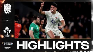 HIGHLIGHTS  🏴󠁧󠁢󠁥󠁮󠁧󠁿 ENGLAND V IRELAND ☘️  2024 GUINNESS MENS SIX NATIONS RUGBY [upl. by Airasor775]