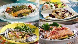 4 recetas de pescado empapelado [upl. by Chev323]