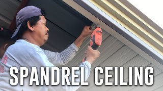 INSTALLING SPANDREL CEILING  VLOG 54 [upl. by Zasuwa]