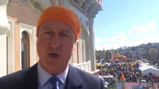 David Cameron At Gravesend Vaisakhi Nagar Kirtan 2015 [upl. by Suhpesoj466]