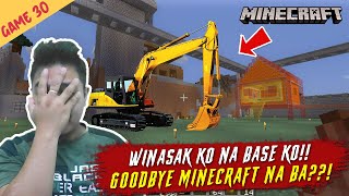 Winasak ko Base ko Dinemolished ko  Minecraft Part 30 [upl. by Atnuhs]