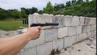 Suppressed 1903 Colt Pocket Hammerless slow fire different angle [upl. by Devora]