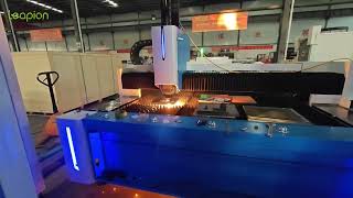 leapionlaser 20KW fiber laser cut 25mm carbon steel [upl. by Koller]