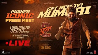 Pushpa ICONIC Press Meet in Mumbai LIVE  Pushpa 2 The Rule  Allu Arjun  Rashmika  Sukumar  DSP [upl. by Inohtna]