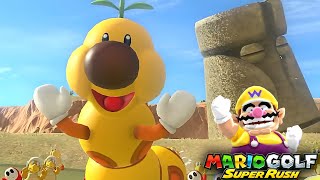 Mario Golf Super Rush Wiggler vs Koopa Troopa at Balmy Dunes [upl. by Nylarac]