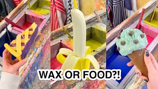 making wax food [upl. by Ecyarg]