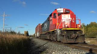 Railfanning the CN in Upper Michigan 10112020 [upl. by Ozzie]