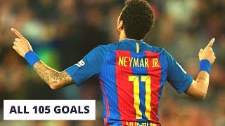 Neymar JR 🇧🇷 FC Barcelona 🇪🇸 All 105 Goals ⚽️ [upl. by Callery514]