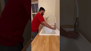 Laundry Sink Installation plumber plumbing veteranowned [upl. by Sairtemed81]