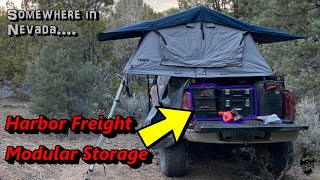 Harbor Freight Overland vehicle storage Solo camping gear loadout [upl. by Torbart120]