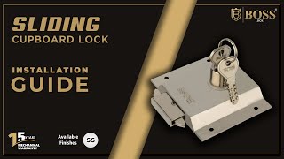 Sliding Cupboard Lock  Installation Guide  Boss Locks [upl. by Clementina]