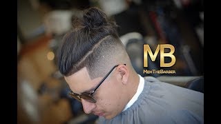 MID FADE  MAN BUN  TUTORIAL [upl. by Lebama]