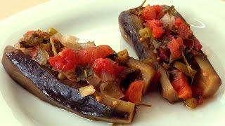 Vegetarian Stuffed Eggplant Recipe [upl. by Thaxter]