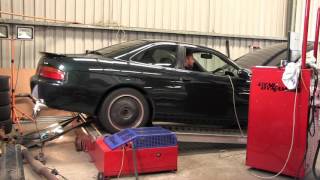 1UZ Soarer Dyno Run with Hurricane headers and custom stainless exhaust [upl. by Stranger990]