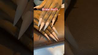 My Bridal Nails 💅 for my bride celebritynailtech nails bridalNails naildesign nailart foryou [upl. by Darlleen239]