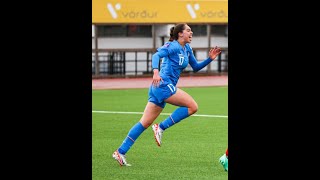 Bryndís Arna Níelsdóttir first goal for Iceland 2722024 [upl. by Jaymie]