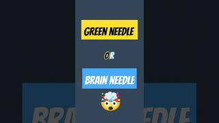 green needle and brain needle challenge 🤯🤯🤯🔇 [upl. by Nyrad734]