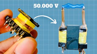 Comment Fabriquer Un Générateur Haute Tension 50 000V  Bobiner Un Transformateur électrique [upl. by Atoiyanap]