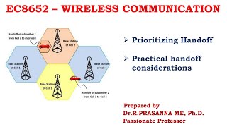 Handoff strategies  Prioritizing Handoff amp Practical considerations  Part II [upl. by Gnous]