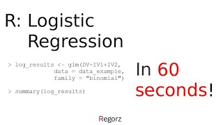 Binary Logistic Regression With R in 60 Seconds [upl. by Ilamad]