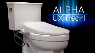 Alpha Bidet UX Pearl Bidet Toilet Seat Review  BidetKingcom [upl. by Ajiat]