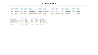 Luke 16  Interlinear Greek New Testament Bible [upl. by Ellemrac]