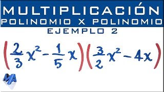 Multiplicación de expresiones algebraicas  Polinomio por polinomio  Ejemplo 2 [upl. by Oznarol]