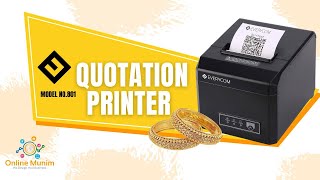 Quotation Printing Made Easy with Everycom Thermal Printer  Learn more from Experts [upl. by Block]