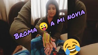 BROMA a mi NOVIA💕como HACES tu en la NOCHE 😂😂 [upl. by Alusru]