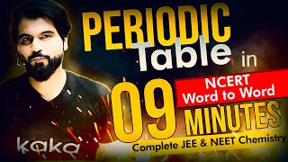 Periodic Table in 09 Minutes  Complete jee amp neet Chemistry in 5 minutes by ABK SIR [upl. by Timothy768]