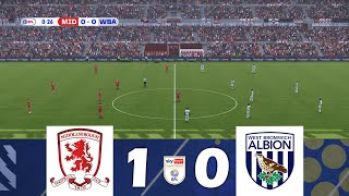 Middlesbrough vs West Bromwich Albion 10  EFL Championship 202324  Match Highlights [upl. by Tama137]