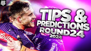 2024 NRL Tips amp Predictions ROUND 24 [upl. by Holle]