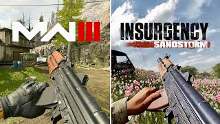 Call of Duty Modern Warfare III vs Insurgency Sandstorm  Weapon Comparison Part 1  4K [upl. by Lalita]