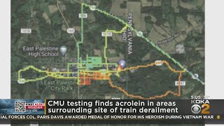 Testing finds high levels of acrolein near train derailment site and Beaver County [upl. by Ofelia]