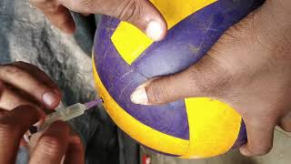 Volley ball repair in telugu [upl. by Elocan]