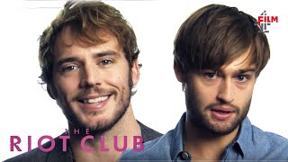 Sam Claflin Max Irons amp Douglas Booth on The Riot Club  Film4 Interview Special [upl. by Epolulot]