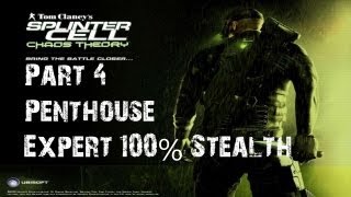 Splinter Cell  Chaos Theory  Stealth Walkthrough  Part 4  The Penthouse  CenterStrain01 [upl. by Ennairac]