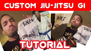 Custom JiuJitsu gi heatpress [upl. by Licko]