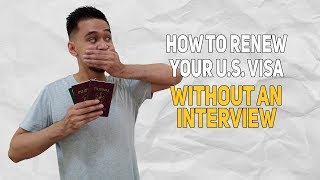 How To Renew Your Tourist US Visa Without An Interview In The Philippines  Bols Is Life [upl. by Galvan908]