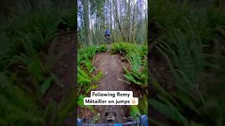 Downhill jump line behind pro riderremymetailler 🤟🏼🌿 downhillmtb mountprevost mtb vanisle [upl. by Spancake]