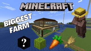 I build biggest wheatcarrot  farm  MINECRAFT  GAMEPLAY 9 [upl. by Nisbet]